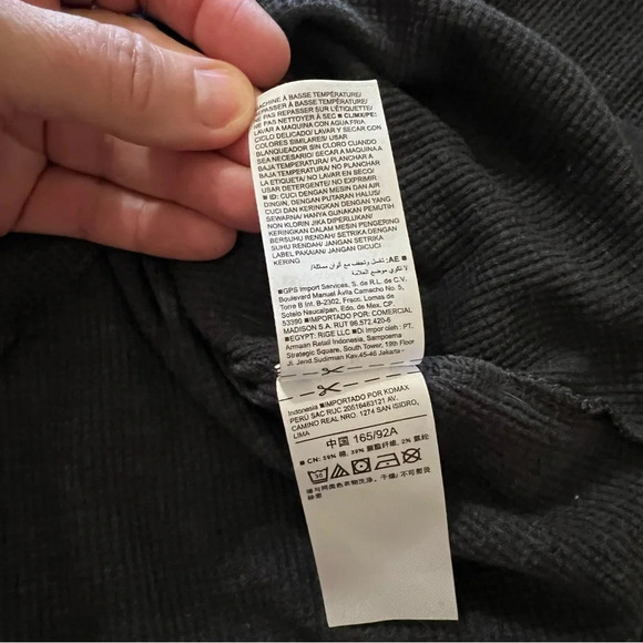 Old Navy Long Sleeve Thermal Crewneck Dark Charcoal Womens size medium - Picture 7 of 9